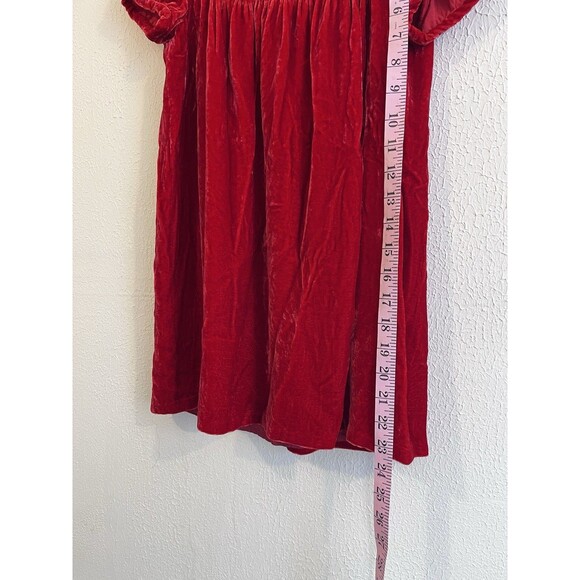 Bonpoint Baby Girl Velvet Red Party Dress. Size 24 months Christmas Holidays - Picture 4 of 8